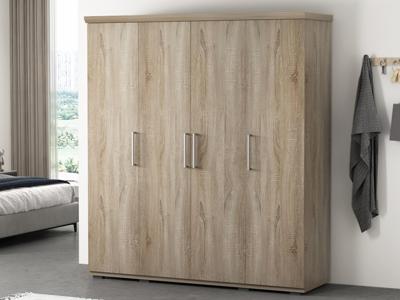 Kast MILMA 4 deuren 160 cm (garderobekast) sonoma Kast MILMA 4 deuren 160 cm (garderobekast) sonoma
