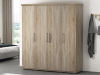 Kast MILMA 4 deuren 160 cm (garderobekast) sonoma - thumbnail