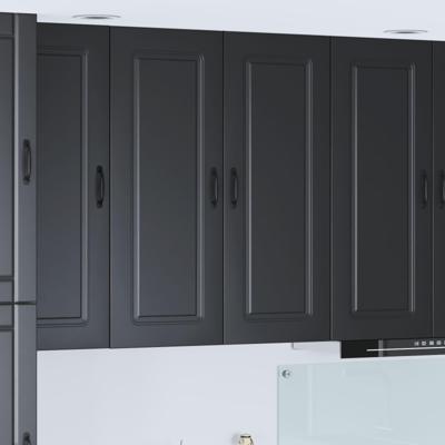 Keukenkast Kalmar Zwart 80 x 31 x 100 cm Bewerkt hout
