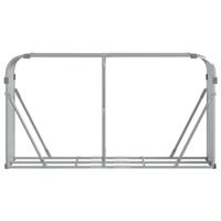 Haardhoutopslag 180x45x100 cm gegalvaniseerd staal zilverkleur - thumbnail