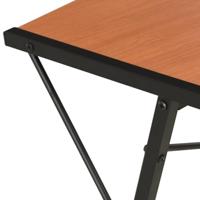 Bureau met schap 116x50x93 cm zwart en bruin - thumbnail