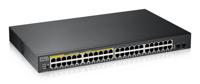 Zyxel GS1900-48HPv2 Managed L2 Gigabit Ethernet (10/100/1000) Power over Ethernet (PoE) Zwart - thumbnail