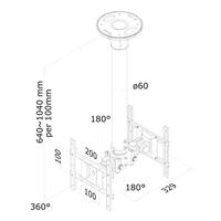 Neomounts Plafondsteun FPMA-C200D bevestiging - thumbnail
