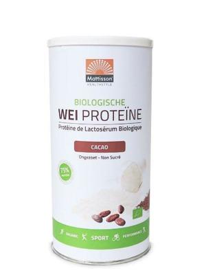 Mattisson HealthStyle Biologische Wei Proteïne Cacao Mattisson HealthStyle Biologische Wei Proteïne Cacao