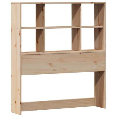 Bed met boekenkast zonder matras massief grenenhout 100x200 cm - thumbnail