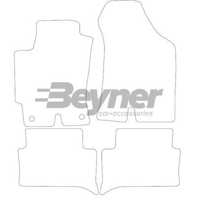 Automatten passend voor Hyundai Coupe 2002-2009 4-delig BL1260114