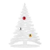 Alessi BARK for Christmas Kerstboom wit hoogglans 30 cm, incl 3 magneten - thumbnail