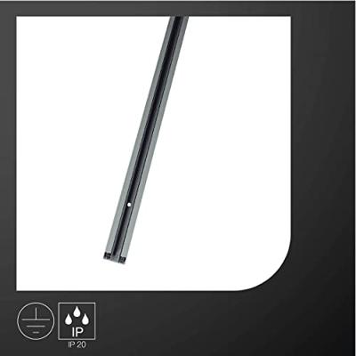 SLV 1-Fase rail 3 meter grijs - 1002153