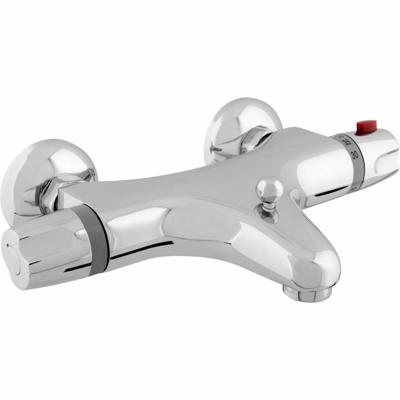 GO by Van Marcke Surf badmengkraan thermostatisch veiligheidsblokkering hartafstand 15 cm keramische schijven inclusief rozetten en S-koppelingen chroom YH5529-1 GO by Van Marcke Surf badmengkraan thermostatisch veiligheidsblokkering hartafstand 15 cm keramische schijven inclusief rozetten en S-koppelingen chroom YH5529-1