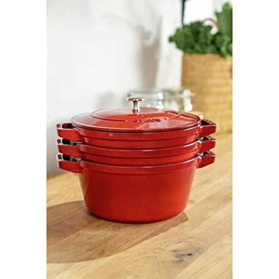 Staub La Cocotte Rond Gietijzer Ovenschaal voor ovenschotel - SET VAN 3 STUKS