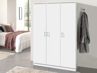 Kast RAYMOON 3 deuren 120 cm (linnenkast) wit - thumbnail