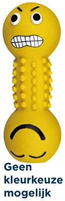TRIXIE LATEX / POLYESTERVLIES SMILEY-HALTER MET GELUID ASSORTI 19 CM 3 ST