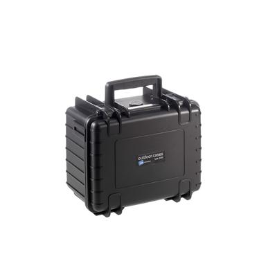 B&W Transportkoffer voor buiten, type 2000, zwart met kubusschuim, waterdicht volgens IP67-certificering, stofdicht, onbreekbaar en onverwoestbaar