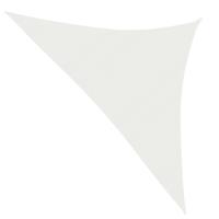 VidaXL Zonnezeil 160 g/m² 3,5x3,5x4,9 m hdpe wit - thumbnail