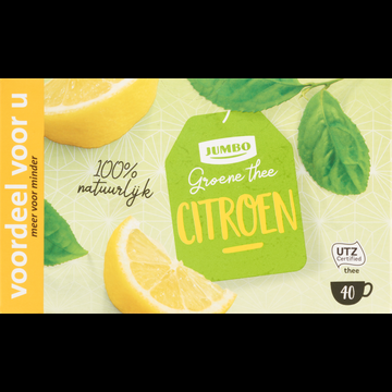 Jumbo Groene Thee Citroen Voordeel 40 Stuks