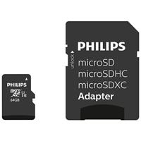 Geheugenkaart Philips micro SDXC Class 10 UHS-I U1 64GB - thumbnail