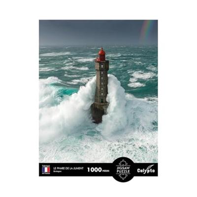 Puzzel - SENTOSPHERE - Calypto - 1000 stukjes - Le Phare de la Jument - Bretagne - Zijdezachte afwerking - Geschikt voor kinderen vanaf 9 jaar Puzzel - SENTOSPHERE - Calypto - 1000 stukjes - Le Phare de la Jument - Bretagne - Zijdezachte afwerking - Geschikt voor kinderen vanaf 9 jaar