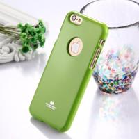 MERCURY GOOSPERY JELLY CASE voor iPhone 6 Plus & 6s Plus TPU glitterpoeder Drop-proof beschermende Back Cover Case (groen) - thumbnail