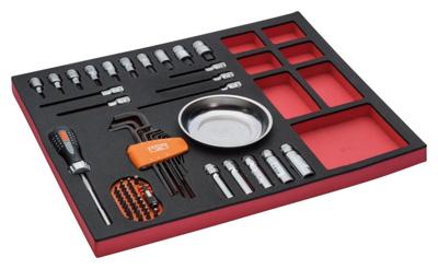 Bahco Foaminlay Fit&Go 3/3 met schroevendraaiers | schroevendraaierdopsleutels | inbussleutels en bits - 62-delig - FF1A5031