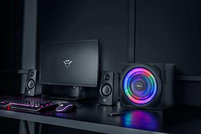 Trust gxt 629 tytan rgb illuminated 2.1 speaker set pc-luidspreker (zwart)