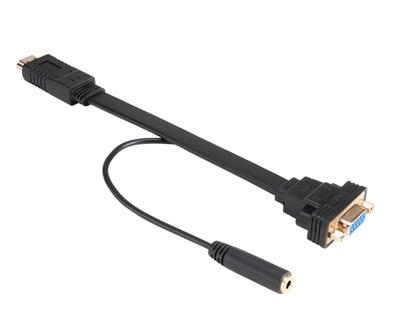 Akasa AK-CBHD18-20BK video kabel adapter 0,2 m HDMI Type A (Standaard) VGA (D-Sub) Akasa AK-CBHD18-20BK video kabel adapter 0,2 m HDMI Type A (Standaard) VGA (D-Sub)