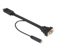 Akasa AK-CBHD18-20BK video kabel adapter 0,2 m HDMI Type A (Standaard) VGA (D-Sub) - thumbnail