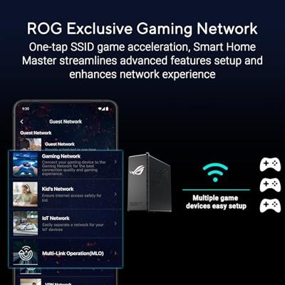 ASUS ROG Strix GS-BE18000 draadloze router 2.5 Gigabit Ethernet Tri-band (2,4 GHz / 5 GHz / 6 GHz) Z - thumbnail