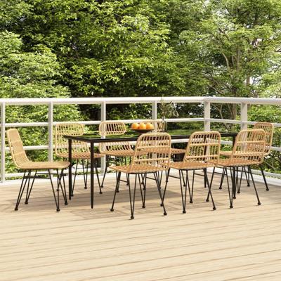 9-delige Tuinset poly rattan