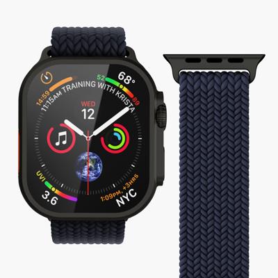 Vonmählen Woven Loop For Apple Watch 44 - 45 - 46 - 49mm One Size Black/Navy