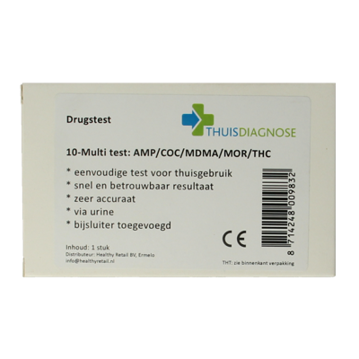 Thuis-diagnose Drugtest urine 10 soorten drugs 1 Stuks