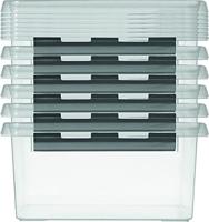 Sunware Q-line box 12 liter transp/metaal - thumbnail