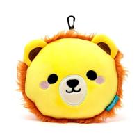 Relaxeazzz Pluche Leeuw Rond Reiskussen & Slaapmasker - thumbnail