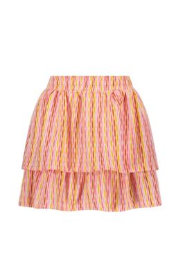 B.Nosy zomer rok meisjes - roze AOP - 2-laags - Ruth