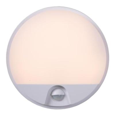 Lucide HUPS IR - Wandlamp Binnen/Buiten - Ø 21 cm - LED - 1x10W 3000K - IP54 - Bewegingssensor - Wit
