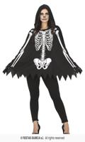 Skelet Poncho met Capuchon - thumbnail