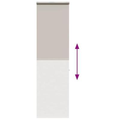 Doucherolgordijn met cassette 60x240 cm stofbreedte 56 cm