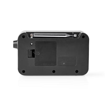 DAB+ Radio | 3,6 W | FM | Klok & Wekkerfunctie | Zwart DAB+ Radio | 3,6 W | FM | Klok & Wekkerfunctie | Zwart