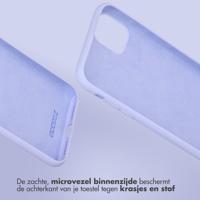 Accezz Liquid Silicone Backcover voor Samsung Galaxy S25 Plus Telefoonhoesje Paars - thumbnail