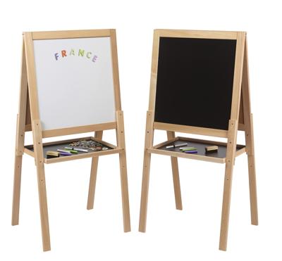 Groot multifunctioneel houten bord - JEUJURA - Krijt- en magnetisch whiteboard