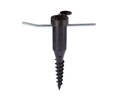 Leifheit 85607 metalen grondanker met indraaistang
