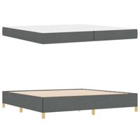 Boxspring bed Anders Donkergrijs 200 x 200 cm Stof - thumbnail