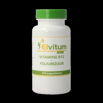 Elvitum Vitamine B12 + Foliumzuur Zuigtabletten