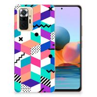 Xiaomi Redmi Note 10 Pro | TPU Hoesje | Blokken Kleurrijk - thumbnail
