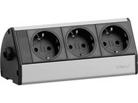 EVOline 93000403 Stekkerdoos Zwart, Zilver Randaarde stekker 1 stuk(s) - thumbnail