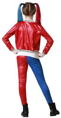 Kostuums voor Volwassenen Blauw Bloederige Harlekijn Kinderen - Maat: 7-9 Jaar - Maat: 7-9 Jaar