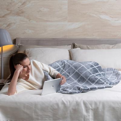 Coperta Riscaldata - Imetec - Coperta Riscaldata 150x110 cm - 6 Temperature - Tessuto Velluto e Sherpa Touch - Lavabile in lavatrice