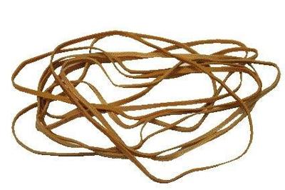 Elastiek standard 24 150x1.5mm 50gr 85st bruin Elastiek standard 24 150x1.5mm 50gr 85st bruin