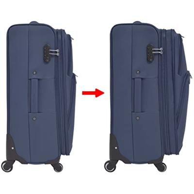 VidaXL Trolleyset marineblauw 3-delig