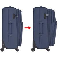 VidaXL Trolleyset marineblauw 3-delig - thumbnail