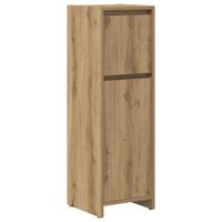 3-delige Badkamermeubelset bewerkt hout artisanaal eikenkleur - thumbnail